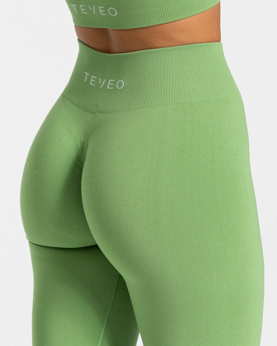 TEVEO Timeless Scrunch Leggings Olivovo Zelená | 498362-OVK