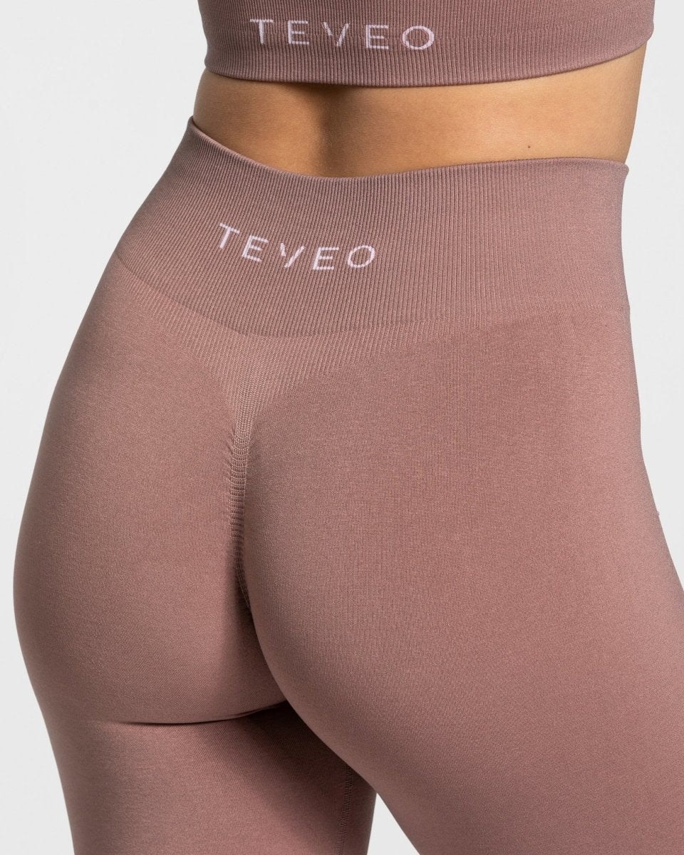 TEVEO Timeless Scrunch Leggings Ruzove | 426907-CDA