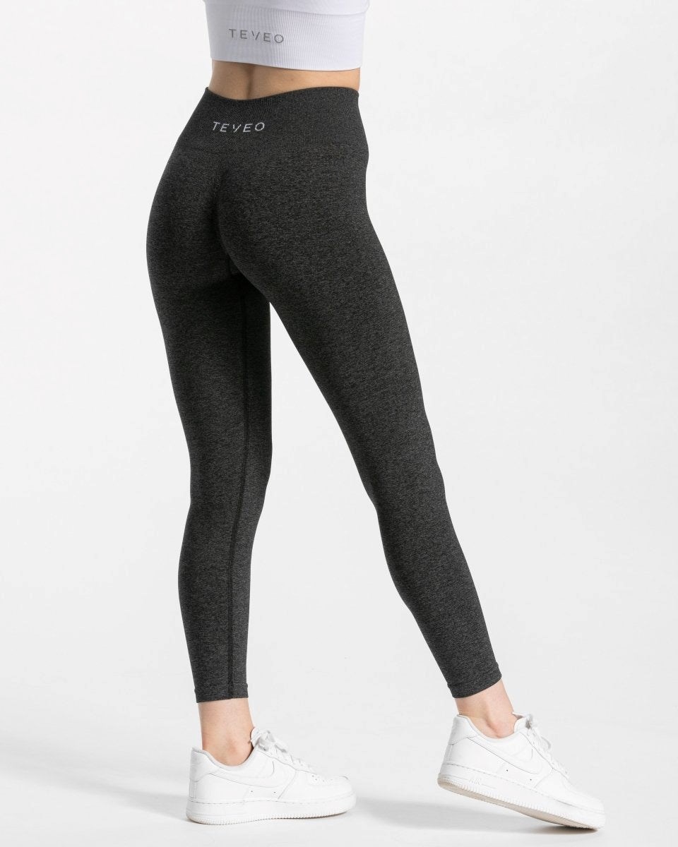 TEVEO Timeless Scrunch Leggings Tmavo Siva | 692473-CDV