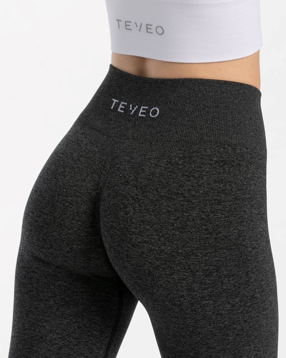 TEVEO Timeless Scrunch Leggings Tmavo Siva | 692473-CDV