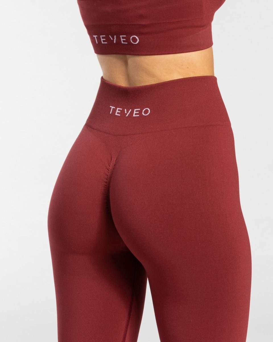 TEVEO Timeless Scrunch Leggings Červené | 351964-BYG