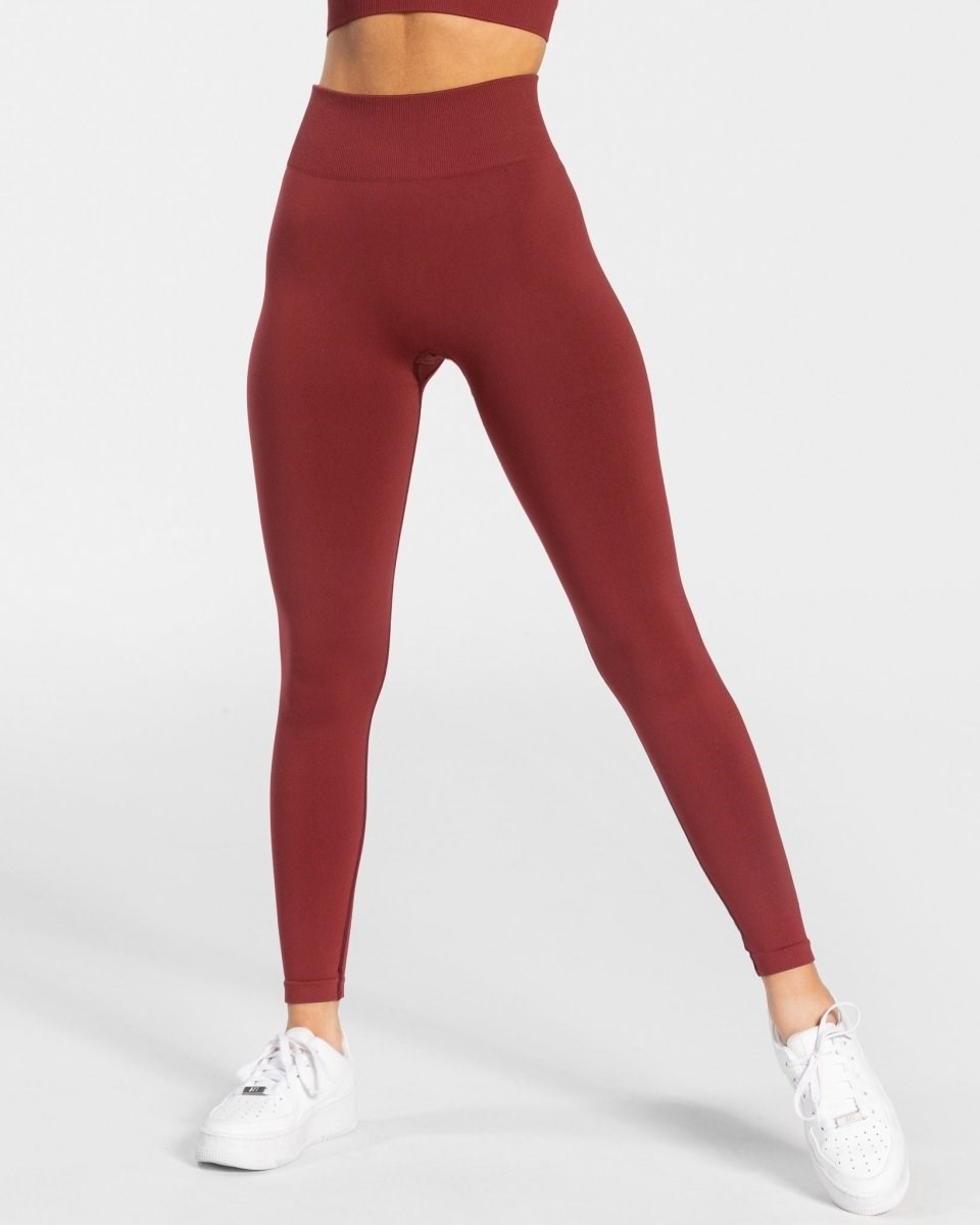 TEVEO Timeless Scrunch Leggings Červené | 351964-BYG