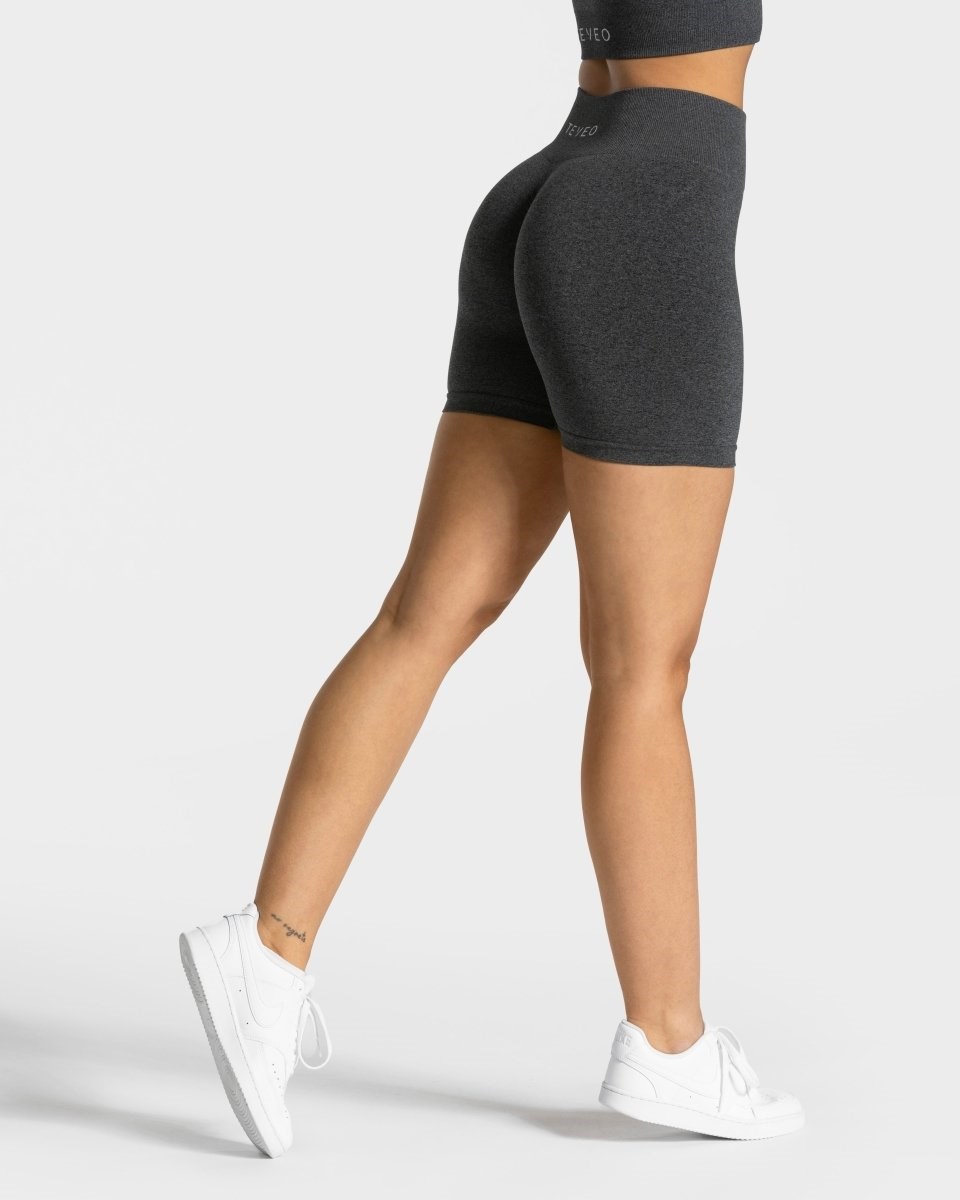 TEVEO Timeless Scrunch Shorts Tmavo Siva | 194608-VHW