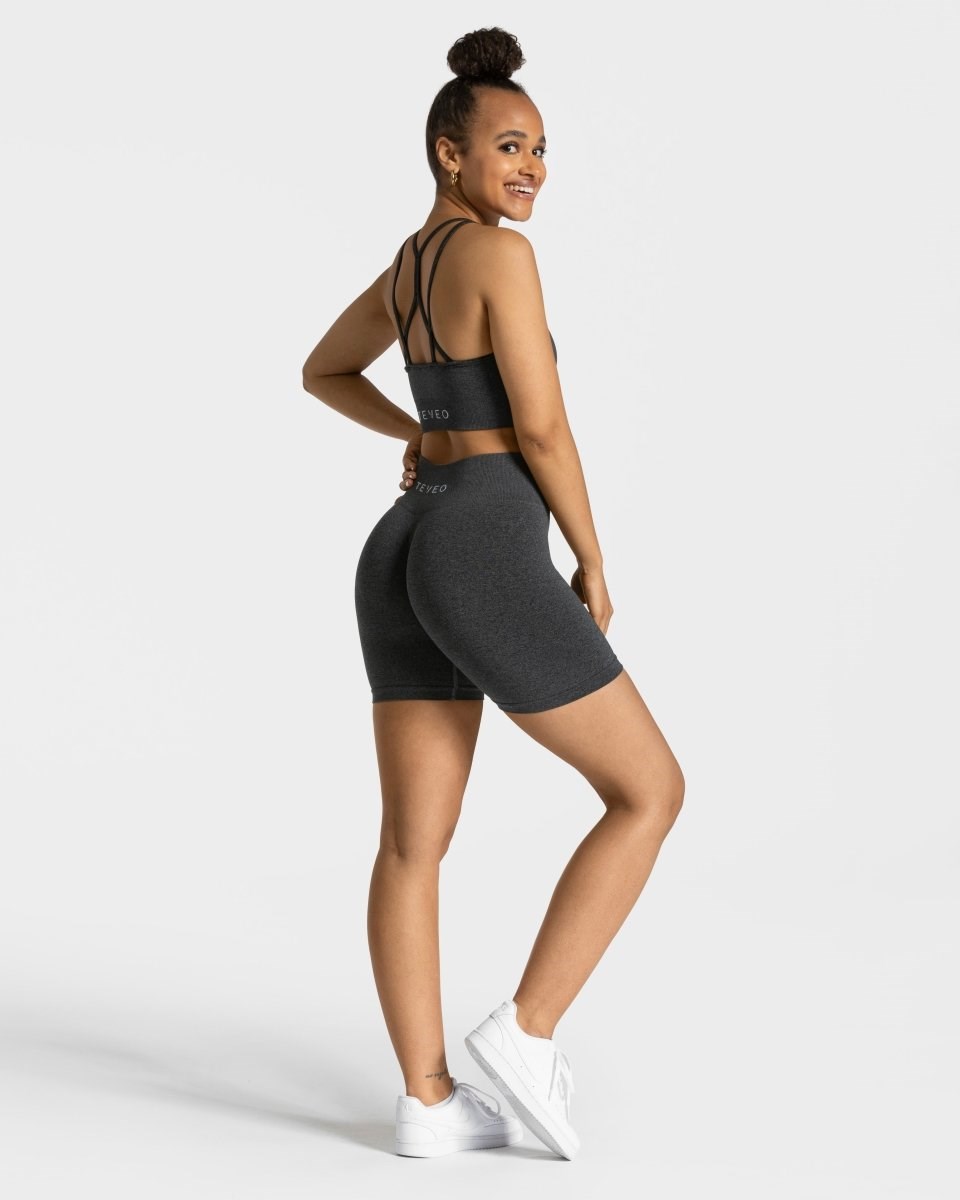 TEVEO Timeless Scrunch Shorts Tmavo Siva | 194608-VHW