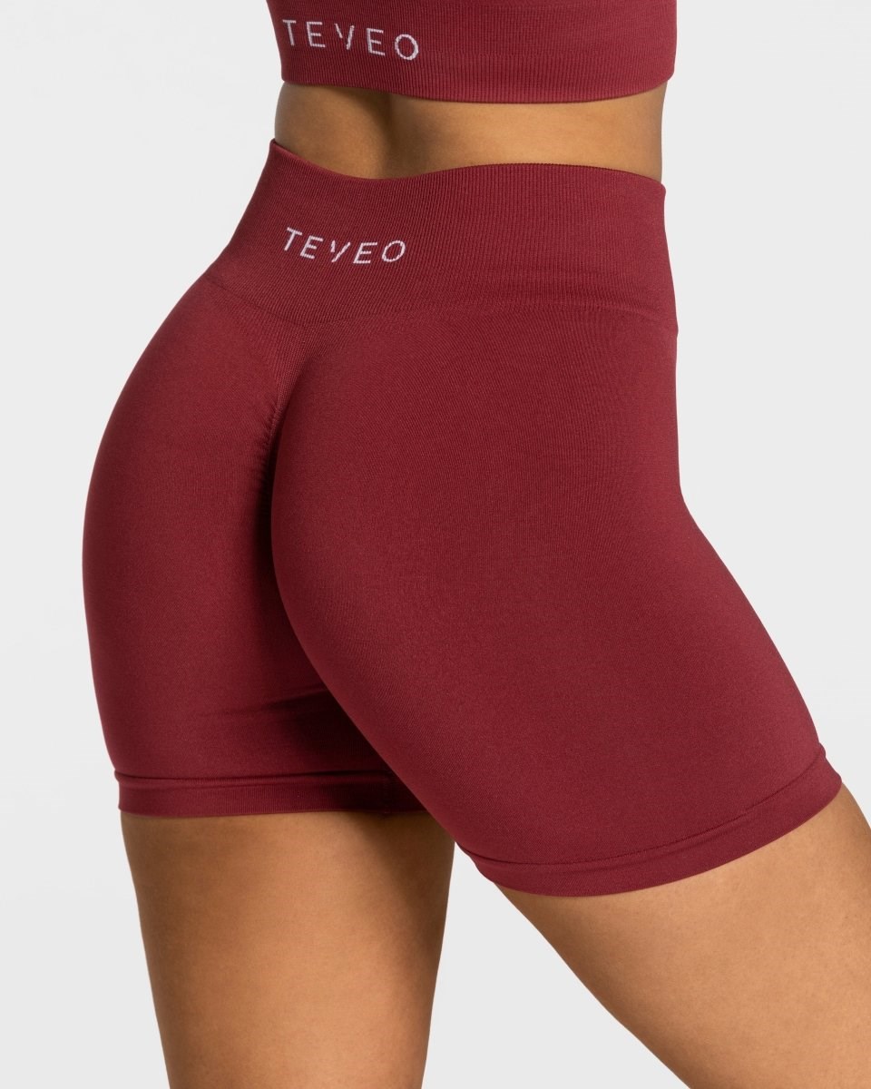 TEVEO Timeless Scrunch Shorts Červené | 804652-WSV