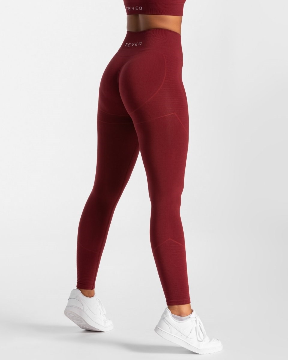 TEVEO True Leggings Červené | 409162-SCO
