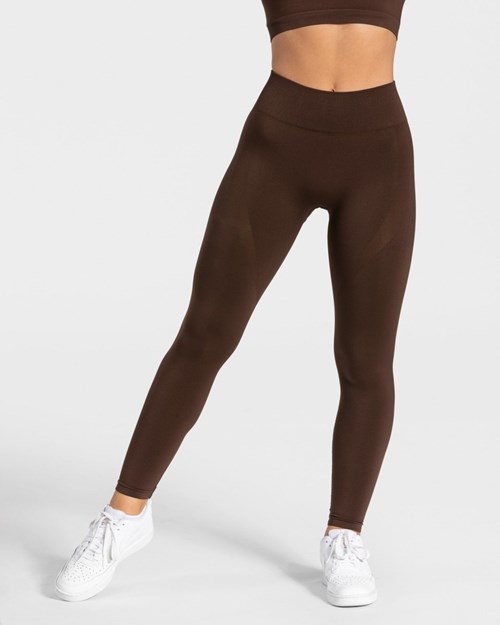 TEVEO Charming Scrunch Leggings Braun | 150463-IZV