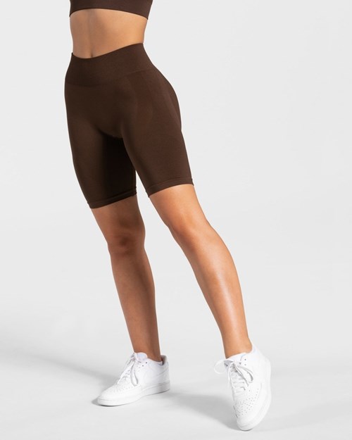 TEVEO Charming Scrunch Shorts Braun | 905263-QMW