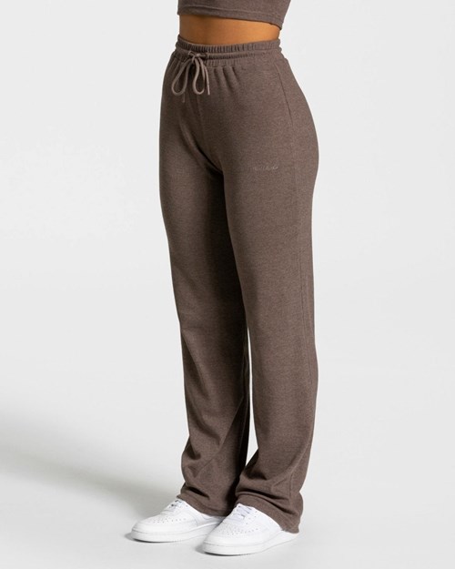 TEVEO Lounge Pants Tmavo Hnede | 670238-KID