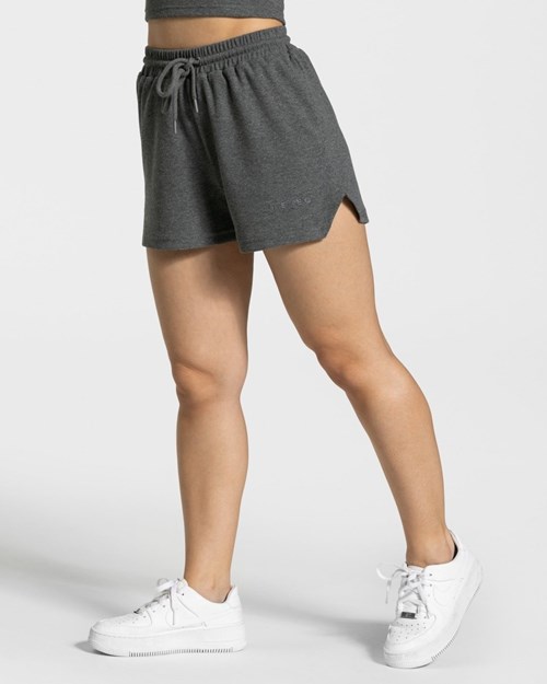 TEVEO Lounge Shorts Tmavo Siva | 490657-EUY