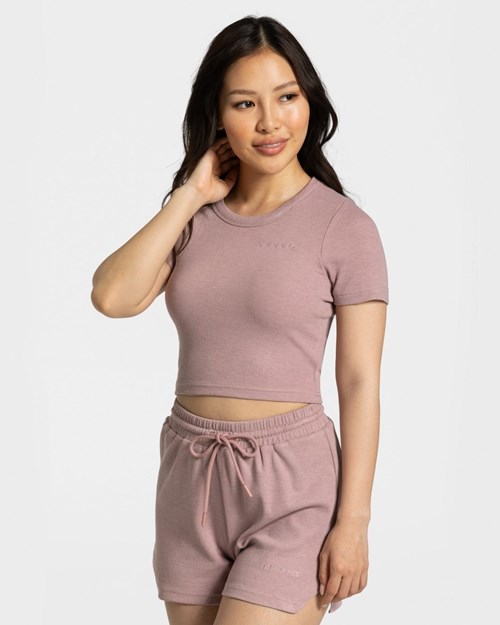 TEVEO Lounge T-Shirt Ruzove | 284795-ECS