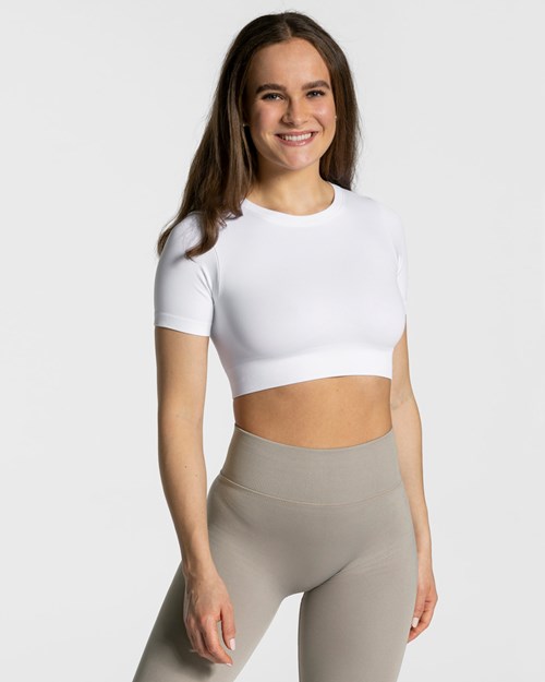 TEVEO Sensation Crop Top Biele | 159423-GVW