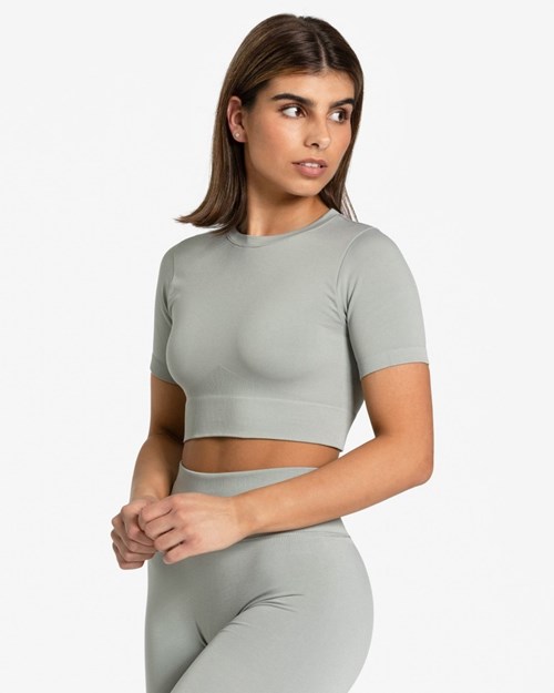 TEVEO Sensation Crop Top Gray | 159460-XJB