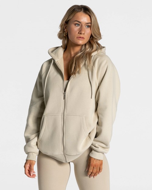 TEVEO Statement Oversized Jackets Sand | 145829-NWD