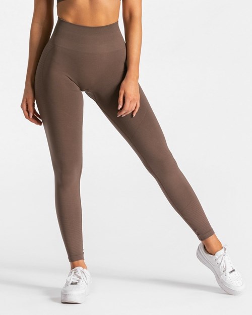 TEVEO True Leggings Braun | 367091-BGQ